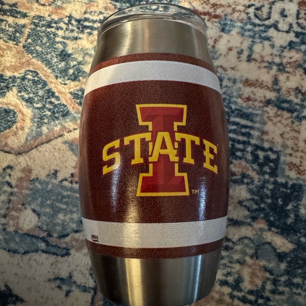 Iowa State Logo Insulated Tumbler - Brown and Silver